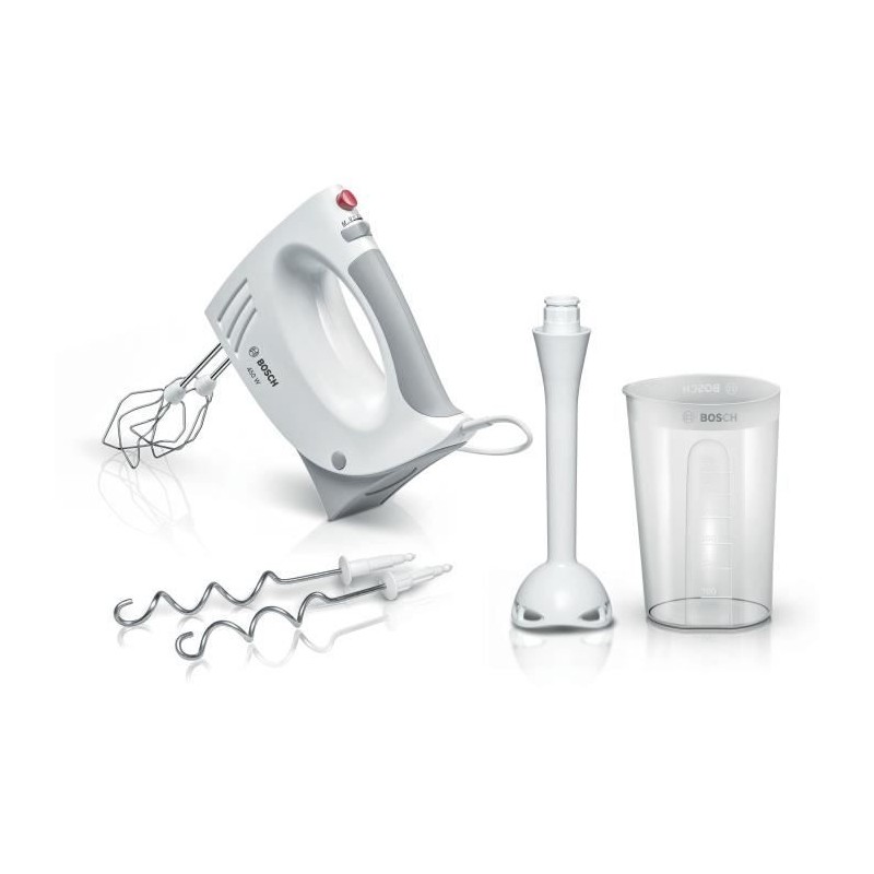 Batteur et mixeur plongeant - BOSCH - MFQ3540 - 450W - 5 vitesses - 2 Batteur et mixeur plongeant - BOSCH - MFQ3540 - 450W - 5 vitesses - 2