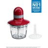 Hachoir BOSCH MMR08R2 - Rouge/Gris - 400W - Capacité 0,8L - Couteau i