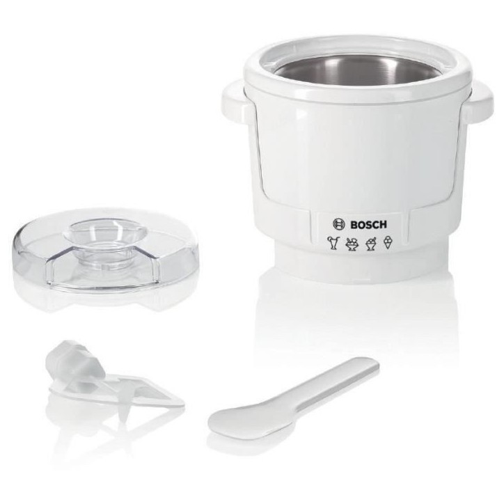 Accessoire sorbetiere - BOSCH - MUZ5EB2 - Réfrigérant double paroi - 550 g de glace max - Pour MUM5