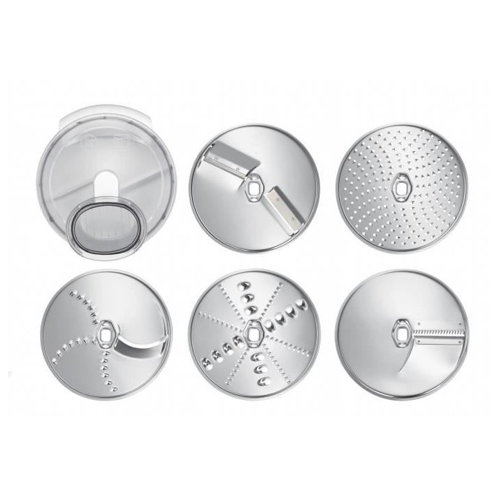 Accessoires pour kitchen machine BOSCH MUM5 - Lot VeggieLove: 1 acc. Râpeur/éminceur - 5 disques
