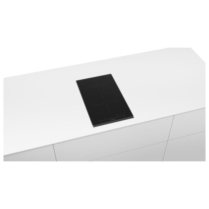 Table de cuisson vitrocéramique BOSCH PIB375FB1E - 2 foyers induction - QuickStart - Sécurité enfants