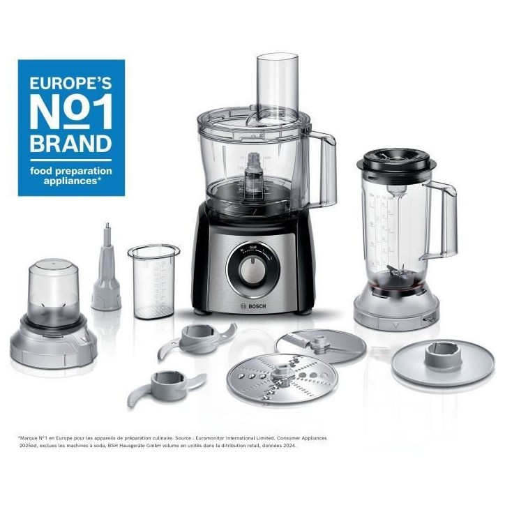 Robot multifonctions BOSCH MULTI TALENT MCM3501M - Noir et inox Robot multifonctions BOSCH MULTI TALENT MCM3501M - Noir et inox