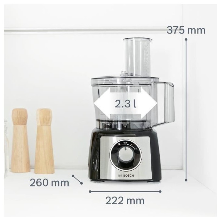 Robot multifonctions BOSCH MULTI TALENT MCM3501M - Noir et inox Robot multifonctions BOSCH MULTI TALENT MCM3501M - Noir et inox