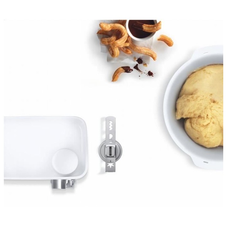 Accessoires Baking Sensation - BOSCH - MUZ5BS1 - Hachoir a viande - Grille 5 mm - Accessoire biscuit 4 formes - Bol 3,9 L