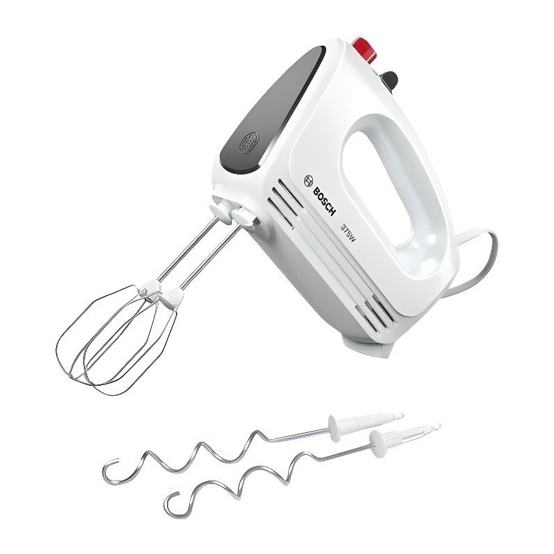 Batteur a main BOSCH CleverMixx MFQ22100 - 375W - 4 vitesses + pulse - Batteur a main BOSCH CleverMixx MFQ22100 - 375W - 4 vitesses + pulse -