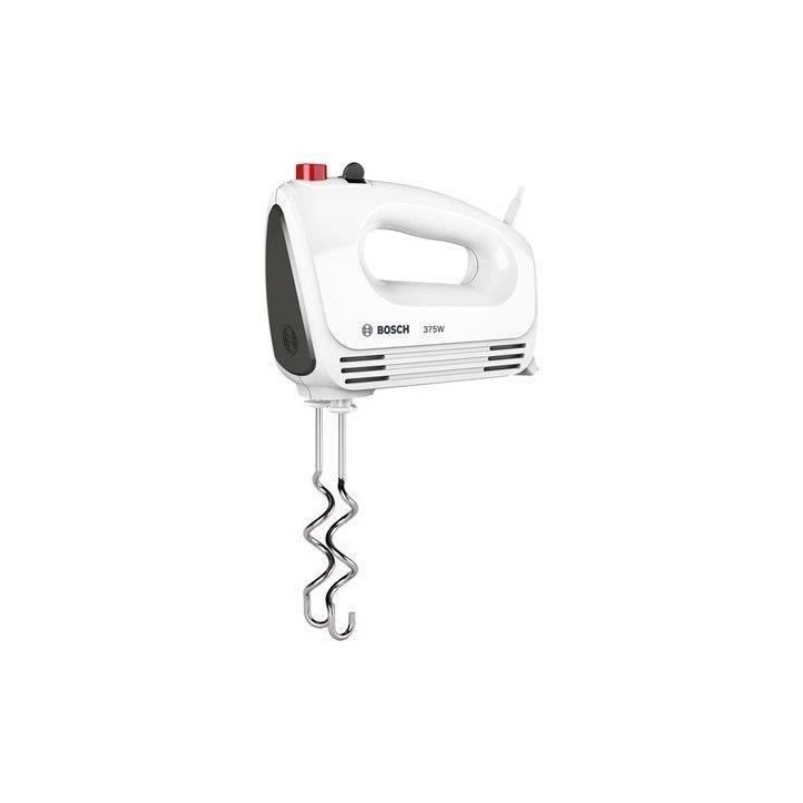 Batteur a main BOSCH CleverMixx MFQ22100 - 375W - 4 vitesses + pulse - Blanc/Argent Batteur a main BOSCH CleverMixx MFQ22100 - 375W - 4 vitesses + pulse - Blanc/Argent