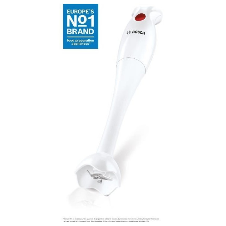 Mixeur plongeant YourCollection - BOSCH - MSMP1000 - 350 W - 1 vitesse - Blanc Mixeur plongeant YourCollection - BOSCH - MSMP1000 - 350 W - 1 vitesse - Blanc