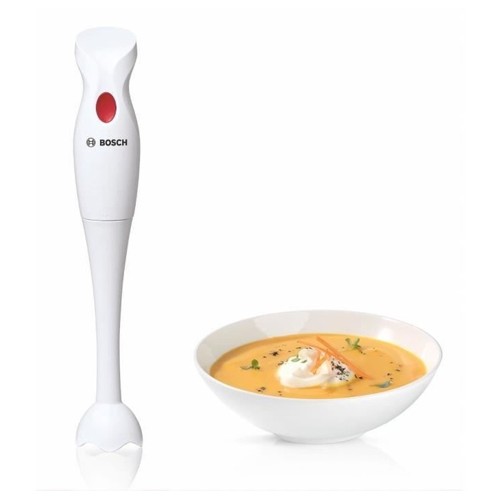 Mixeur plongeant YourCollection - BOSCH - MSMP1000 - 350 W - 1 vitesse - Blanc Mixeur plongeant YourCollection - BOSCH - MSMP1000 - 350 W - 1 vitesse - Blanc