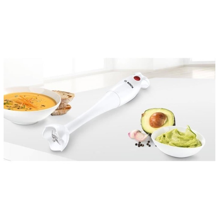 Mixeur plongeant YourCollection - BOSCH - MSMP1000 - 350 W - 1 vitesse - Blanc Mixeur plongeant YourCollection - BOSCH - MSMP1000 - 350 W - 1 vitesse - Blanc