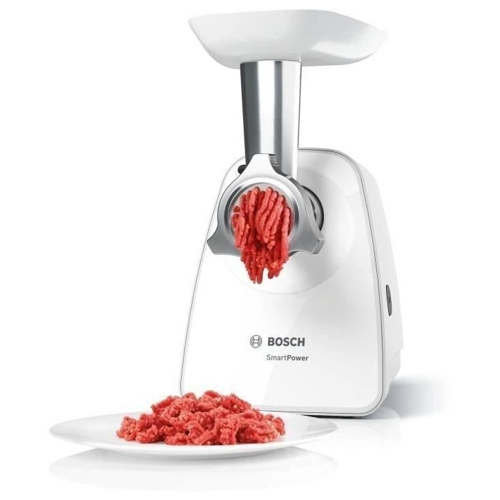 Hachoir a viande SmartPower - BOSCH - MFW2500W - 350 W - 1,7 kg/mn - 1 grille de hachoir - Noir