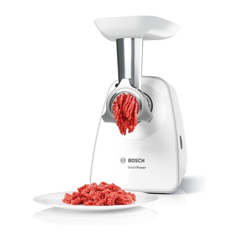 Hachoir a viande SmartPower - BOSCH - MFW2520W - 2 grilles de hachoir Hachoir a viande SmartPower - BOSCH - MFW2520W - 2 grilles de hachoir