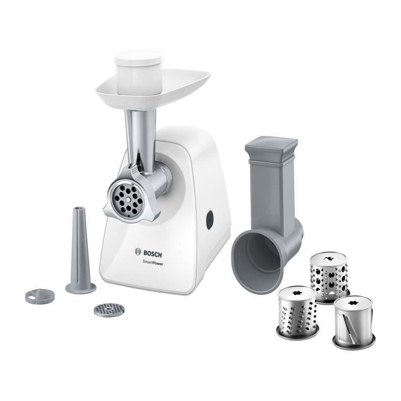 Hachoir a viande - BOSCH - MFW2514W SmartPower - Blanc - moteur bloqu Hachoir a viande - BOSCH - MFW2514W SmartPower - Blanc - moteur bloqu