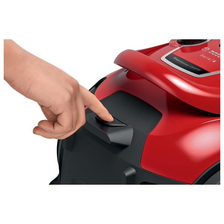 Aspirateur Traineau sans sac - BOSCH - BGC41Q69 - 600 W - ProSilence - 70 dB - Rouge Aspirateur Traineau sans sac - BOSCH - BGC41Q69 - 600 W - ProSilence - 70 dB - Rouge