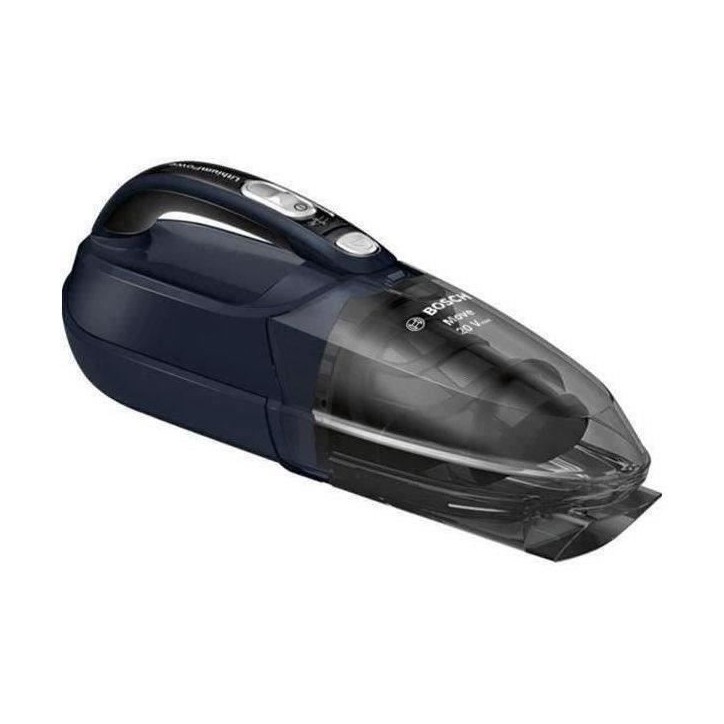 Aspirateur a main BOSCH BHN20L - 20V - Autonomie 45 min - Batterie Lithium-Ion - 2 vitesses - Bac de poussiere 400 ml Aspirateur a main BOSCH BHN20L - 20V - Autonomie 45 min - Batterie Lithium-Ion - 2 vitesses - Bac de poussiere 400 ml