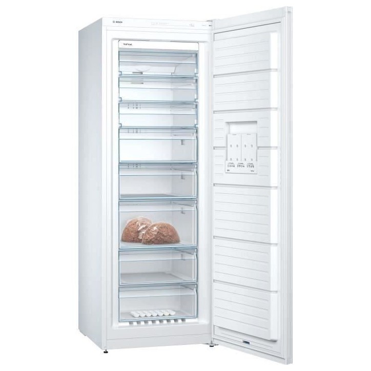 BOSCH GSN58VWEV - Congélateur armoire - 365L - Froid ventilé - L 70 x H 191 cm - Blanc