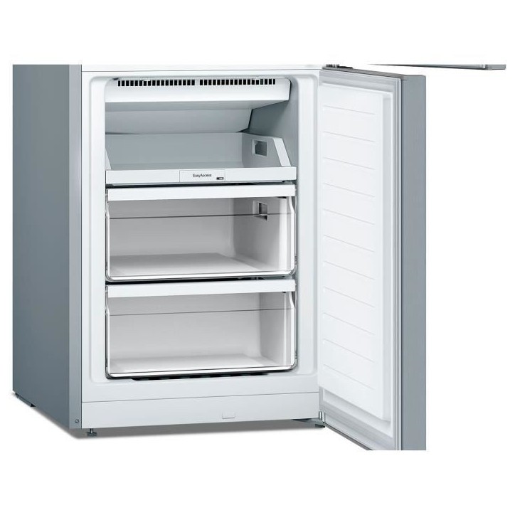 Réfrigérateur combiné - BOSCH - KGN33NLEB - Classe E - 282 L - 176 x 60 x 66 cm - Inox