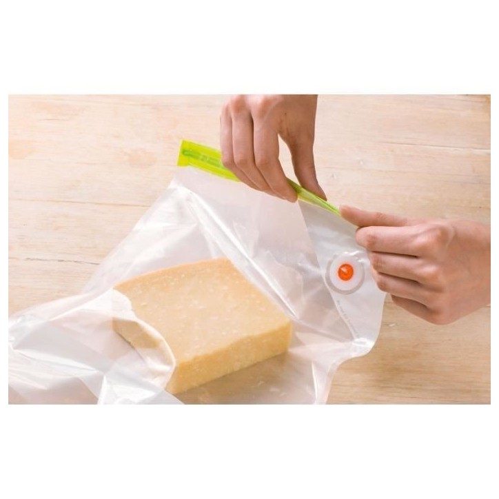 Sacs de congélation - BOSCH - MSZV0FB1 - Lot de 3 - 1,2 L - Fermeture a glissiere sous vide