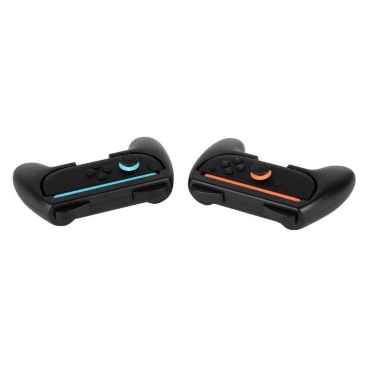 Paire de supports Joy-Con - KONIX - Nintendo Switch 2 - Forme de manette classique - Noir