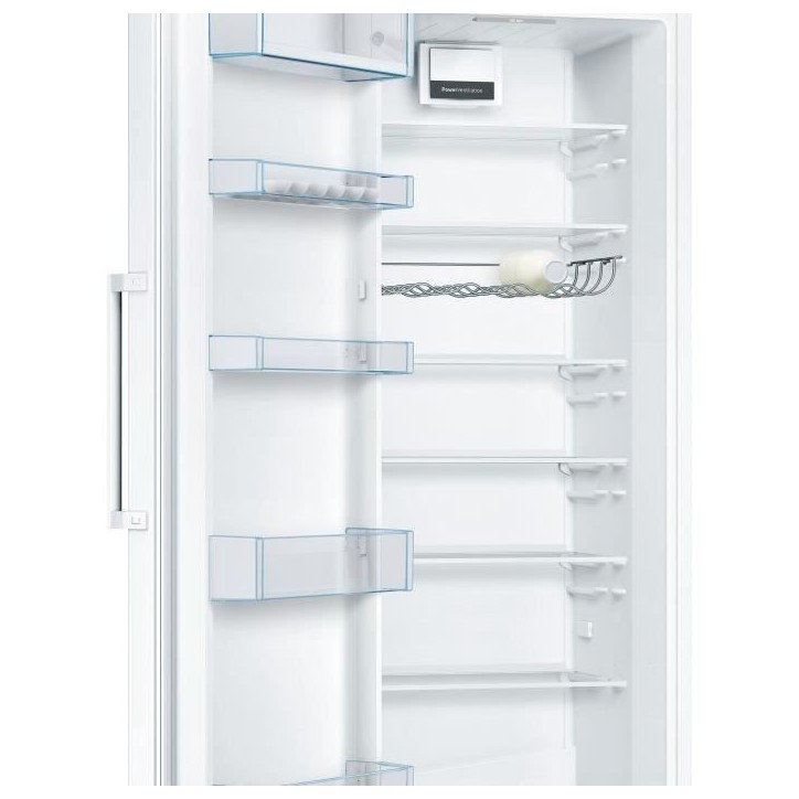 Réfrigérateur pose-libre - BOSCH KSV33VWEP SER4 - 1 porte - 324 L - Blanc - Froid ventilé - Classe énergie E Réfrigérateur pose-libre - BOSCH KSV33VWEP SER4 - 1 porte - 324 L - Blanc - Froid ventilé - Classe énergie E