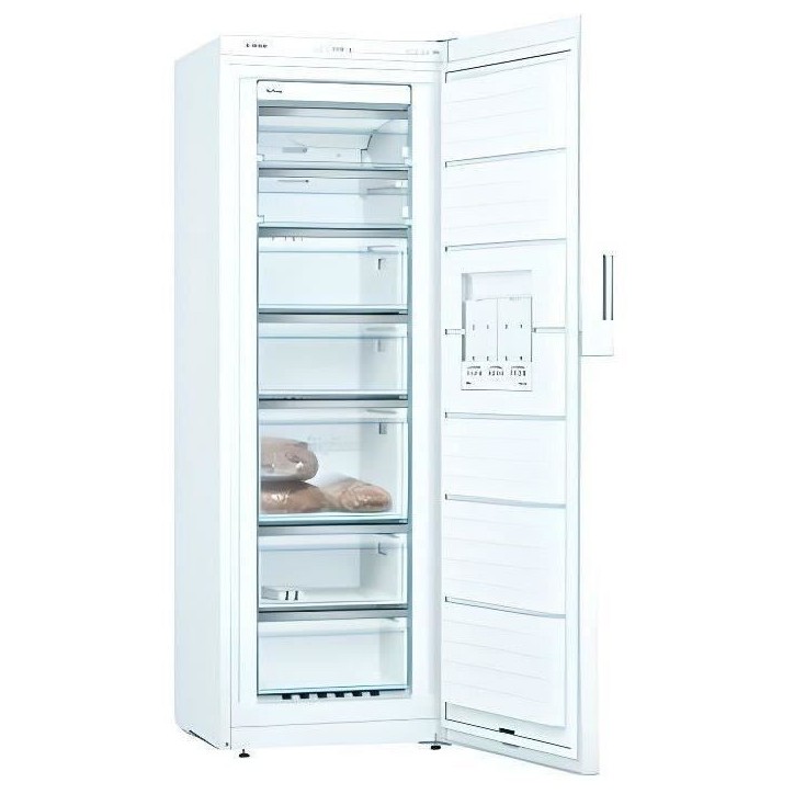 BOSCH GSN33VWEP - Congélateur armoire - 225 L - Froid no frost multiairflow - L 60 x H 176 cm - Blanc