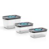 BOSCH - 3 boites de conservation sous vide hermétiques : 0,7L, 1,0L e