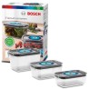 BOSCH - 3 boites de conservation sous vide hermétiques : 0,7L, 1,0L e