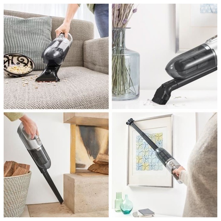BOSCH BBH3ALL23 Aspirateur balai sans fil 2en1 et multifonction Flexxo - 2 vitesses - 23V - 50 mn d'autonomie - Champagne métal BOSCH BBH3ALL23 Aspirateur balai sans fil 2en1 et multifonction Flexxo - 2 vitesses - 23V - 50 mn d'autonomie - Champagne métal