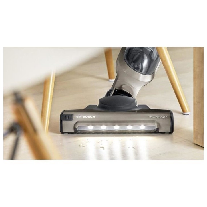 BOSCH BBH3ALL23 Aspirateur balai sans fil 2en1 et multifonction Flexxo - 2 vitesses - 23V - 50 mn d'autonomie - Champagne métal BOSCH BBH3ALL23 Aspirateur balai sans fil 2en1 et multifonction Flexxo - 2 vitesses - 23V - 50 mn d'autonomie - Champagne métal