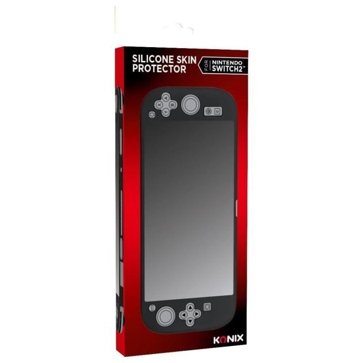 Coque de protection console - KONIX - Nintendo Switch 2 - Silicone - Antidérapant - Antichoc - Anti-rayures - Anti-poussiere -