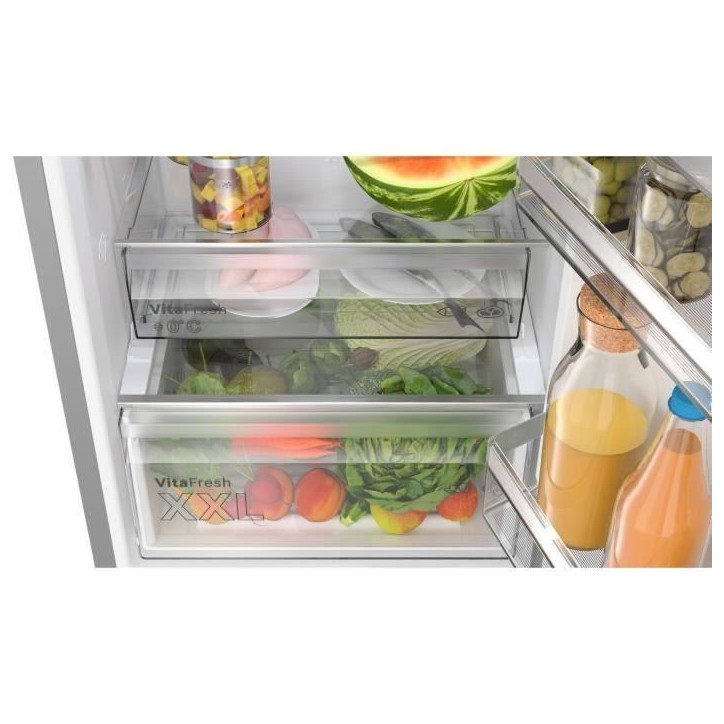 Réfrigérateur combiné BOSCH KGN367ICT SER4 - Classe C - Capacité 321L - H186 x L60 x P66,50 cm - Inox Réfrigérateur combiné BOSCH KGN367ICT SER4 - Classe C - Capacité 321L - H186 x L60 x P66,50 cm - Inox