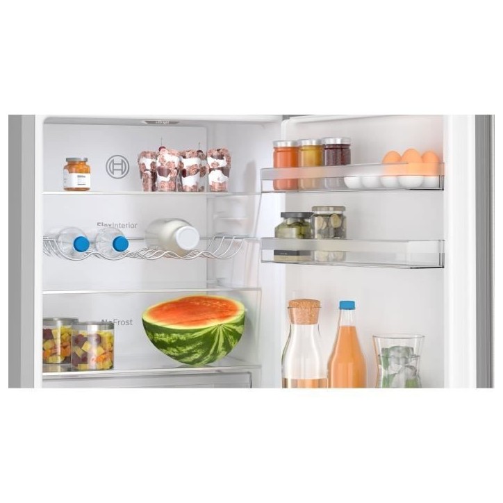 Réfrigérateur combiné BOSCH KGN367ICT SER4 - Classe C - Capacité 321L - H186 x L60 x P66,50 cm - Inox Réfrigérateur combiné BOSCH KGN367ICT SER4 - Classe C - Capacité 321L - H186 x L60 x P66,50 cm - Inox