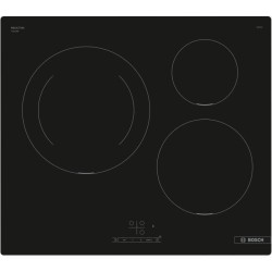Table induction 60cm - BOSCH PUJ611BB5E SER4 Noir - 3 foyers - L592xP5