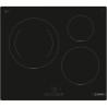 Table induction 60cm - BOSCH PUJ611BB5E SER4 Noir - 3 foyers - L592xP5