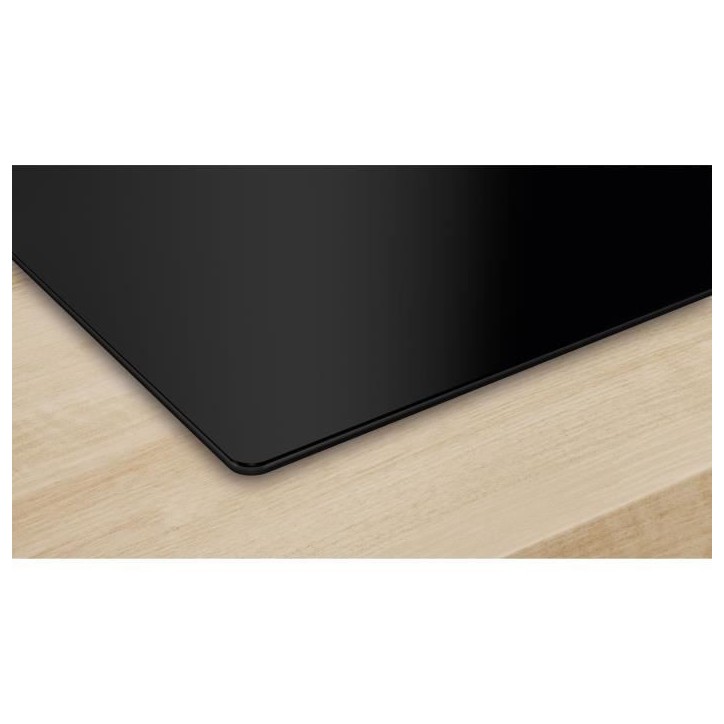 Table induction 60cm - BOSCH PUJ611BB5E SER4 Noir - 3 foyers - L592xP522 mm Table induction 60cm - BOSCH PUJ611BB5E SER4 Noir - 3 foyers - L592xP522 mm