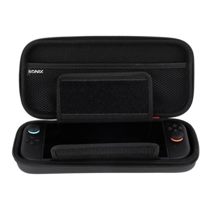 Housse de protection et transport - KONIX - Console Nintendo Switch 2 - Filet rangement accessoires - 8 compartiments jeux - Noi Housse de protection et transport - KONIX - Console Nintendo Switch 2 - Filet rangement accessoires - 8 compartiments jeux - Noi