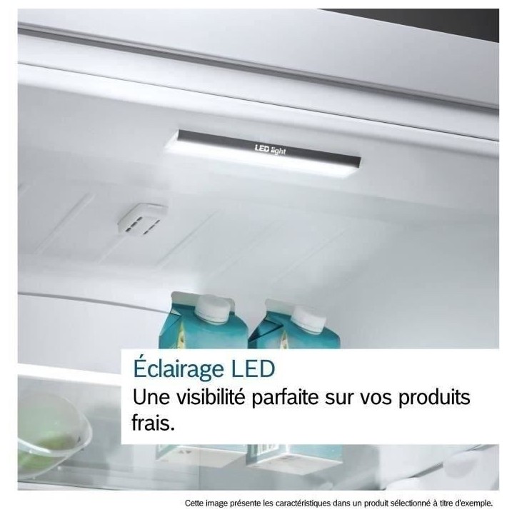 Réfrigérateur combiné - BOSCH - KGN86VIEA - Classe E - 479 L - 186 x 86 x 81 cm - Acier brossé Réfrigérateur combiné - BOSCH - KGN86VIEA - Classe E - 479 L - 186 x 86 x 81 cm - Acier brossé