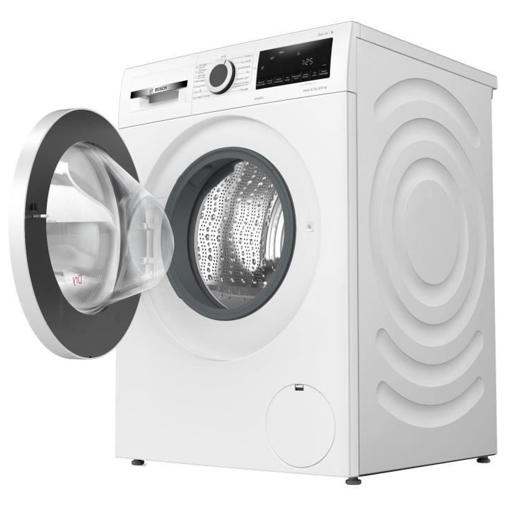 Lave-linge séchant BOSCH WNA144V0FR SER4 - 9 / 5 kg - Induction - L60cm - 1400 trs/min - Blanc