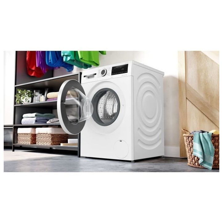 Lave-linge séchant BOSCH WNA144V0FR SER4 - 9 / 5 kg - Induction - L60cm - 1400 trs/min - Blanc