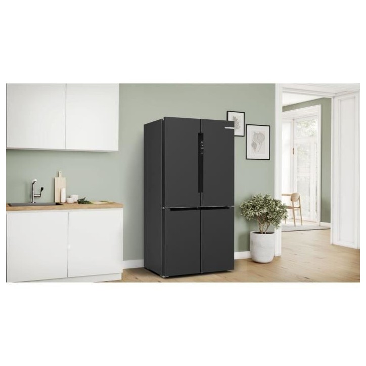 Réfrigérateur combiné - BOSCH SER4 - KFN96AXEA - Multi-portes - Classe E - 605 L - 183 x 90,5 x 73,1 cm - Acier brossé Réfrigérateur combiné - BOSCH SER4 - KFN96AXEA - Multi-portes - Classe E - 605 L - 183 x 90,5 x 73,1 cm - Acier brossé