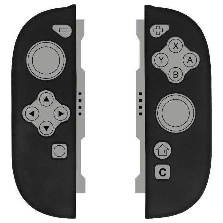 Coque de protection pour manettes Joy-Con - KONIX - Nintendo Switch 2 - Silicone - Antichoc - Anti-rayures - Anti-poussiere - No