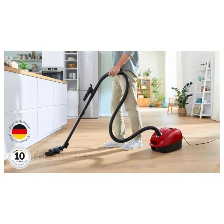 Aspirateur avec sac BOSCH GL38 - 600 W - 79 dB - HEPA - 10m - 4 L sac - variateur de puissance