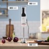 Mixeur plongeant - BOSCH - MSM4W221 - 600 W - 4 lames aiguiseés - Bol