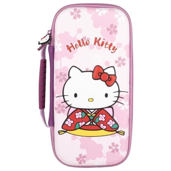 Housse de protection et transport - KONIX - Hello Kitty Nintendo Switch 2 - Rangement accessoires - Motif 3D - Rose Housse de protection et transport - KONIX - Hello Kitty Nintendo Switch 2 - Rangement accessoires - Motif 3D - Rose