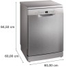 Lave-vaisselle pose libre BOSCH SMS2HVI02E SER2 - 14 couverts - Induct