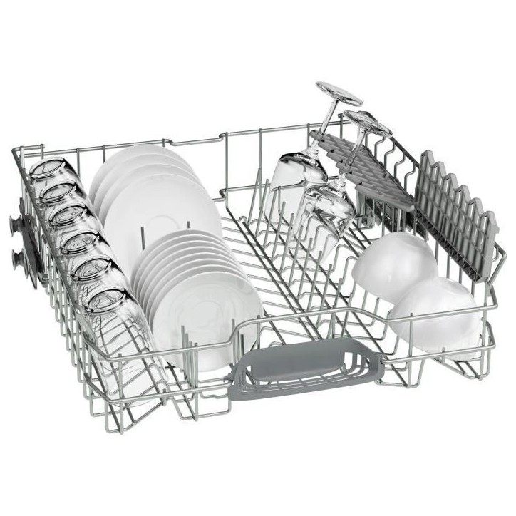 Lave-vaisselle pose libre BOSCH SMS2HVI02E SER2 - 14 couverts - Induction - L60cm - 46 dB - tiroir a couverts - Inox Lave-vaisselle pose libre BOSCH SMS2HVI02E SER2 - 14 couverts - Induction - L60cm - 46 dB - tiroir a couverts - Inox