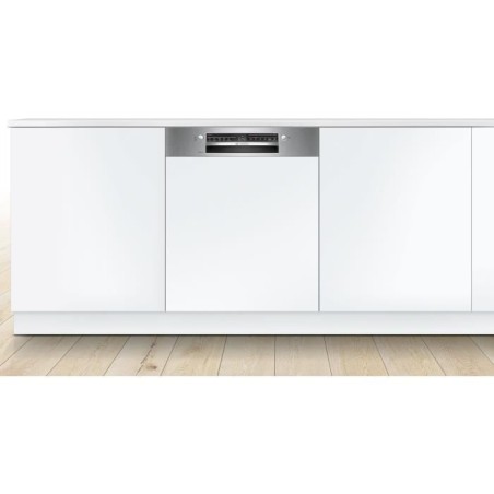 Lave-vaisselle semi-encastrable BOSCH SMI2HTS02E SER2 - 13 couverts - Induction - L60cm - 46 dB - Acier Brossé