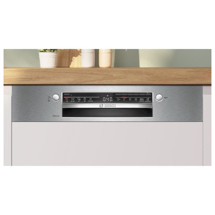 Lave-vaisselle semi-encastrable BOSCH SMI2HTS02E SER2 - 13 couverts - Induction - L60cm - 46 dB - Acier Brossé Lave-vaisselle semi-encastrable BOSCH SMI2HTS02E SER2 - 13 couverts - Induction - L60cm - 46 dB - Acier Brossé