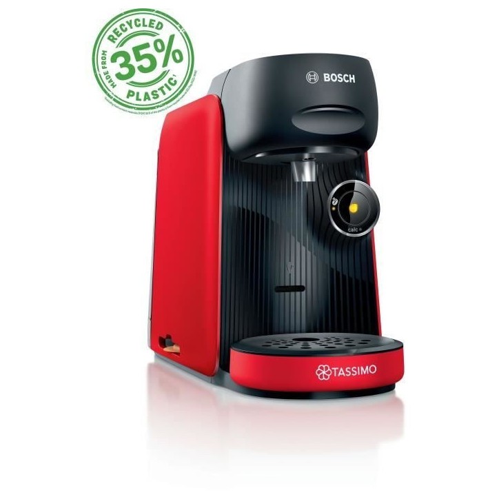 Machine a café multi-boissons - BOSCH TASSIMO - TAS163E - T16 Finesse - 1400 W - 0,7 l - Rouge Machine a café multi-boissons - BOSCH TASSIMO - TAS163E - T16 Finesse - 1400 W - 0,7 l - Rouge