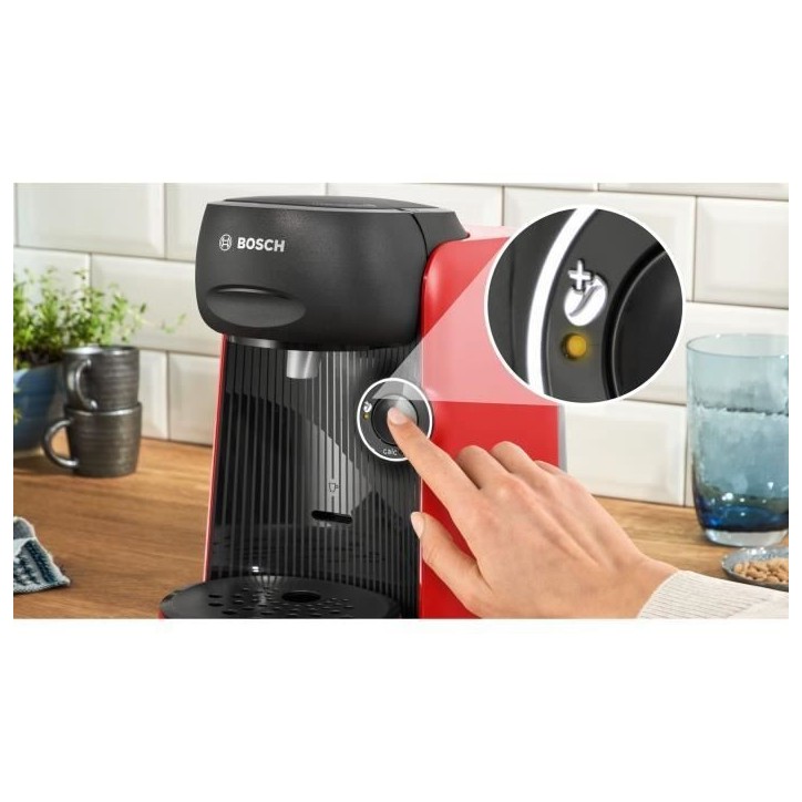 Machine a café multi-boissons - BOSCH TASSIMO - TAS163E - T16 Finesse - 1400 W - 0,7 l - Rouge Machine a café multi-boissons - BOSCH TASSIMO - TAS163E - T16 Finesse - 1400 W - 0,7 l - Rouge