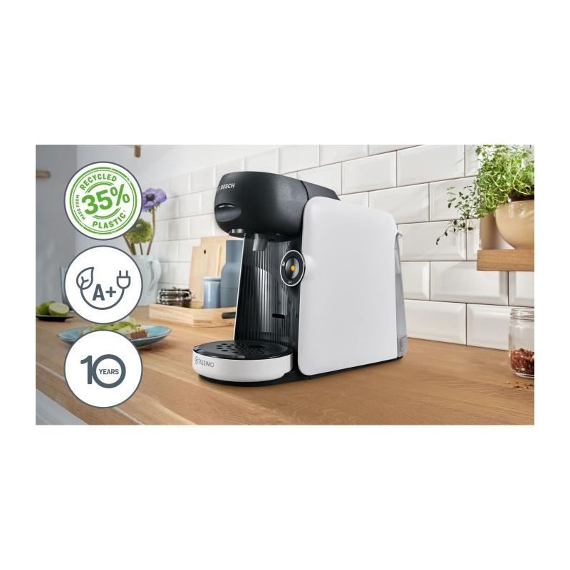 Machine a café multi-boissons - BOSCH - TASSIMO - T16 Finesse blanc -